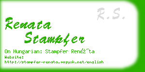 renata stampfer business card